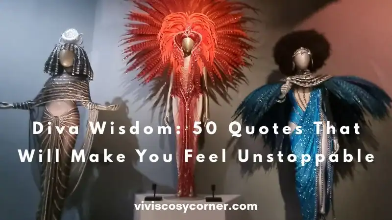 Thumbnail of three glamorous mannequins in jeweled outfits with feathered headdresses; overlay reads